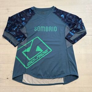 Sombrio Vista 3/4 Sleeve Jersey blue women's medium